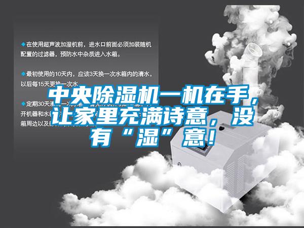 中央除濕機(jī)一機(jī)在手，讓家里充滿詩(shī)意，沒(méi)有“濕”意！
