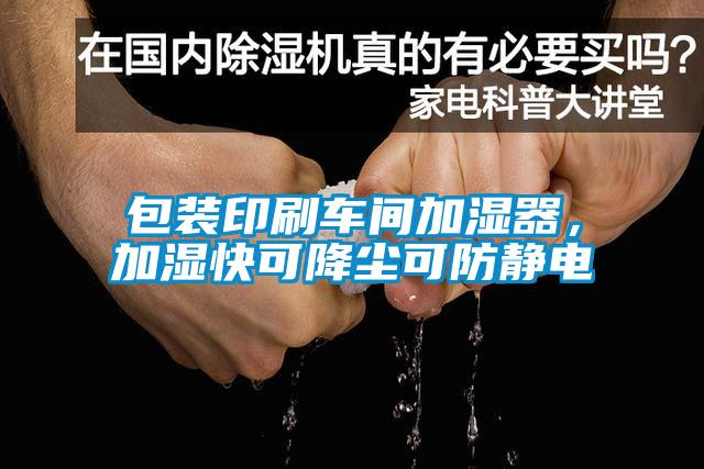 包裝印刷車間加濕器，加濕快可降塵可防靜電