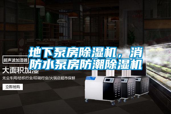 地下泵房除濕機，消防水泵房防潮除濕機