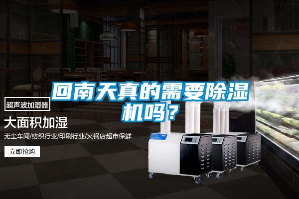 回南天真的需要除濕機嗎？