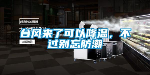 臺風(fēng)來了可以降溫，不過別忘防潮