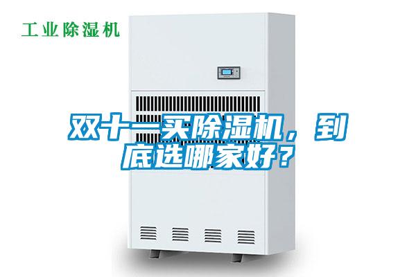 雙十一買除濕機，到底選哪家好？
