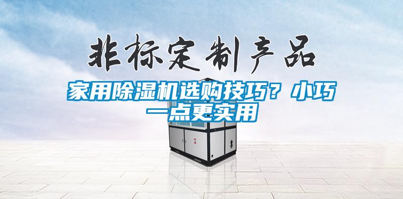 家用除濕機選購技巧？小巧一點更實用