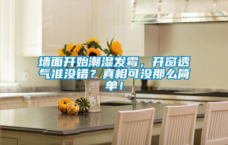 墻面開始潮濕發(fā)霉，開窗透氣準(zhǔn)沒錯？真相可沒那么簡單！