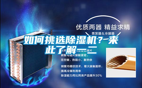 如何挑選除濕機？來此了解一二