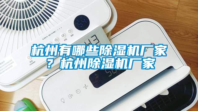 杭州有哪些除濕機廠家？杭州除濕機廠家