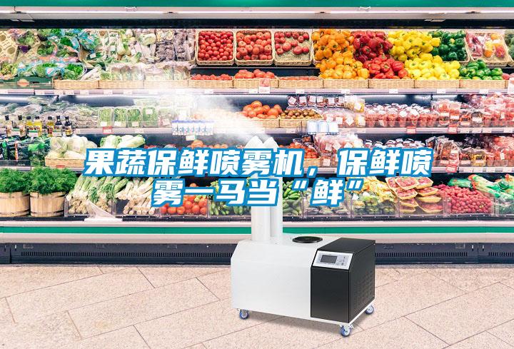 果蔬保鮮噴霧機(jī)，保鮮噴霧一馬當(dāng)“鮮”