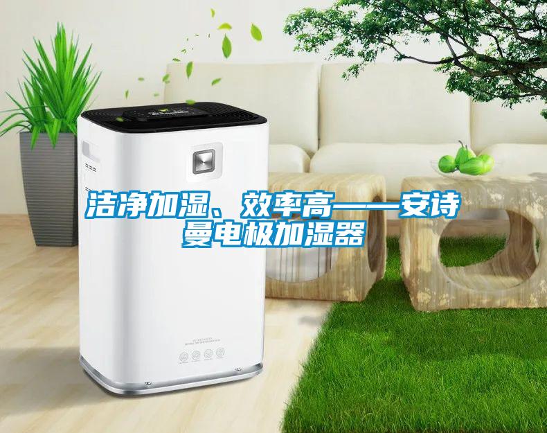 潔凈加濕、效率高——安詩曼電極加濕器