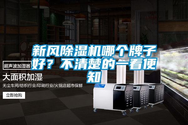 新風除濕機哪個牌子好？不清楚的一看便知
