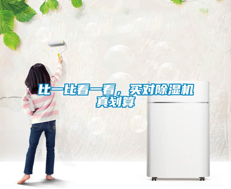 比一比看一看，買對除濕機真劃算