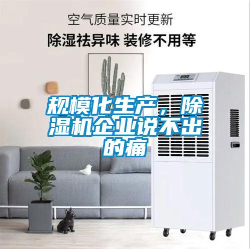 規(guī)模化生產(chǎn)，除濕機企業(yè)說不出的痛