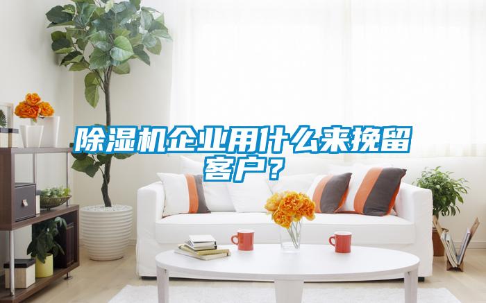 除濕機(jī)企業(yè)用什么來挽留客戶？