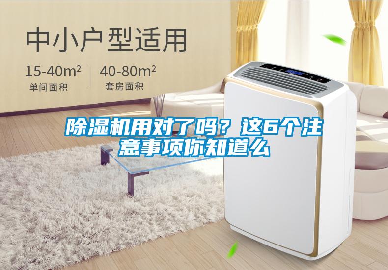 除濕機用對了嗎？這6個注意事項你知道么