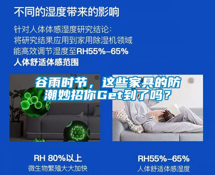 谷雨時(shí)節(jié)，這些家具的防潮妙招你Get到了嗎？