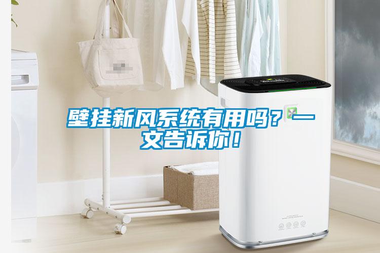 壁掛新風(fēng)系統(tǒng)有用嗎？一文告訴你！