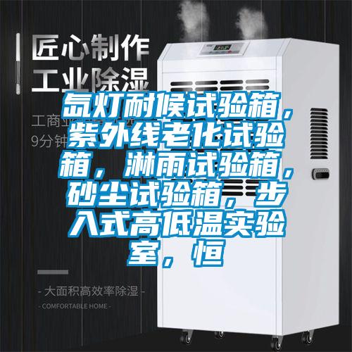 氙燈耐候試驗箱，紫外線老化試驗箱，淋雨試驗箱，砂塵試驗箱，步入式高低溫實驗室，恒
