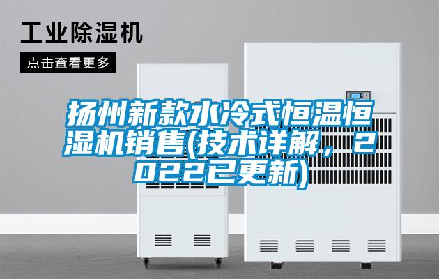 揚州新款水冷式恒溫恒濕機銷售(技術(shù)詳解，2022已更新)