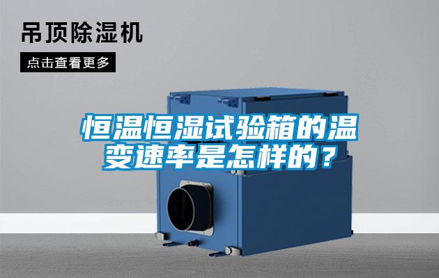 恒溫恒濕試驗(yàn)箱的溫變速率是怎樣的？