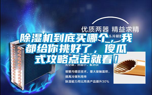 除濕機(jī)到底買(mǎi)哪個(gè)，我都給你挑好了，傻瓜式攻略點(diǎn)擊就看！
