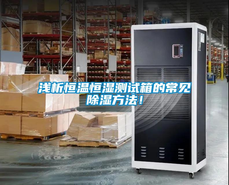 淺析恒溫恒濕測試箱的常見除濕方法！