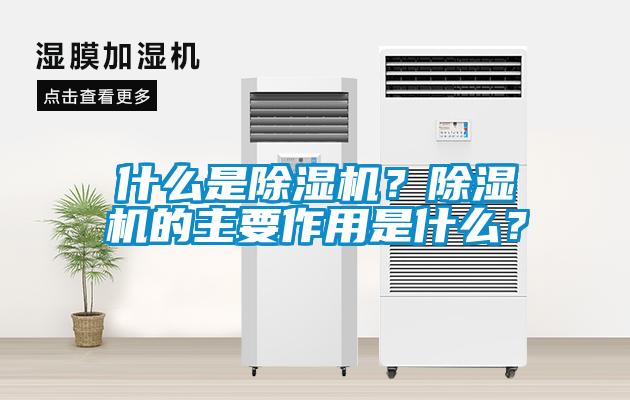 什么是除濕機？除濕機的主要作用是什么？