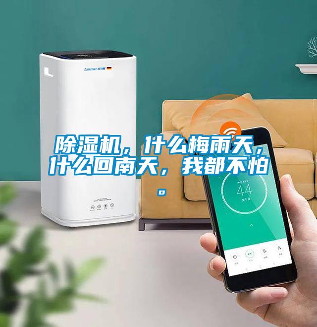 除濕機，什么梅雨天，什么回南天，我都不怕。