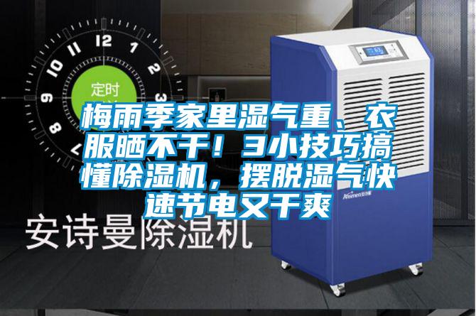 梅雨季家里濕氣重、衣服曬不干！3小技巧搞懂除濕機(jī)，擺脫濕氣快速節(jié)電又干爽