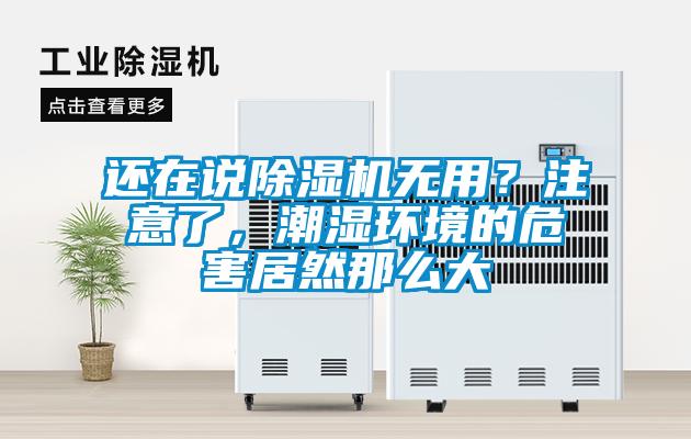 還在說除濕機無用？注意了，潮濕環(huán)境的危害居然那么大