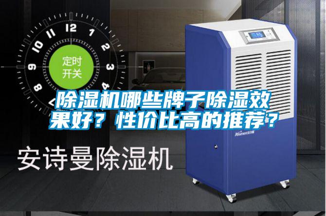 除濕機哪些牌子除濕效果好？性價比高的推薦？