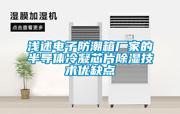 淺述電子防潮箱廠(chǎng)家的半導(dǎo)體冷凝芯片除濕技術(shù)優(yōu)缺點(diǎn)