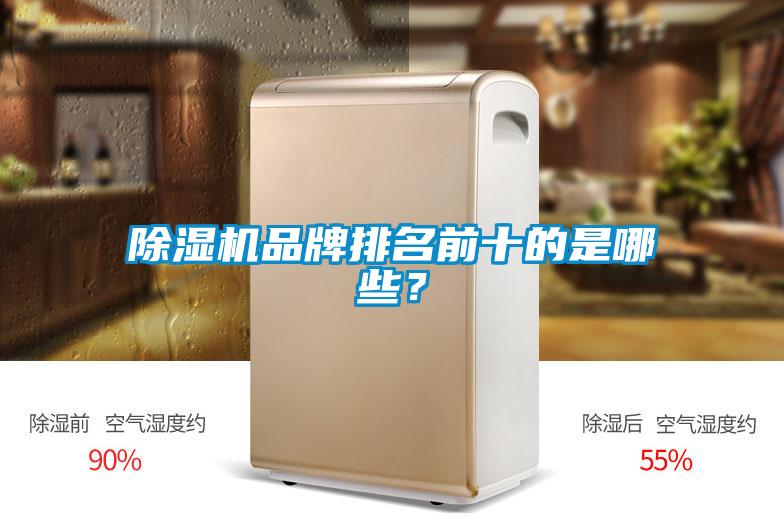 除濕機品牌排名前十的是哪些？