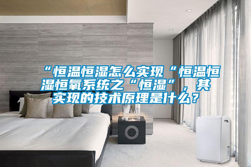 “恒溫恒濕怎么實現(xiàn)“恒溫恒濕恒氧系統(tǒng)之“恒濕”，其實現(xiàn)的技術(shù)原理是什么？