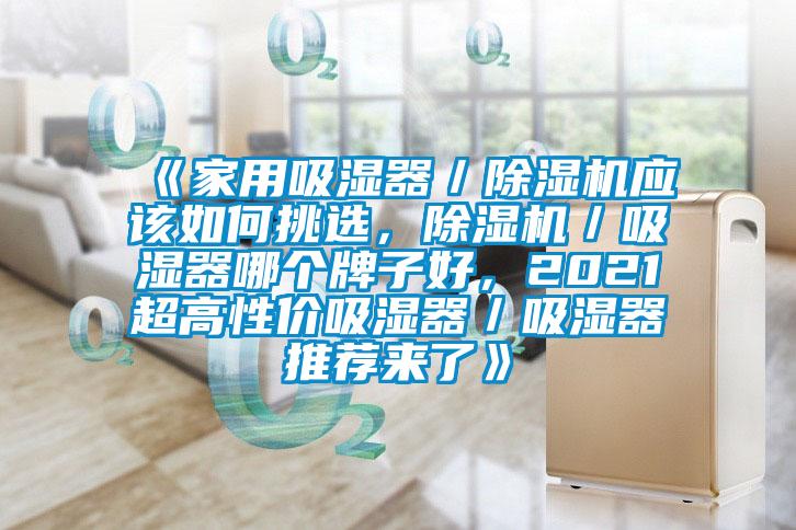《家用吸濕器／除濕機應(yīng)該如何挑選，除濕機／吸濕器哪個牌子好，2021超高性價吸濕器／吸濕器推薦來了》