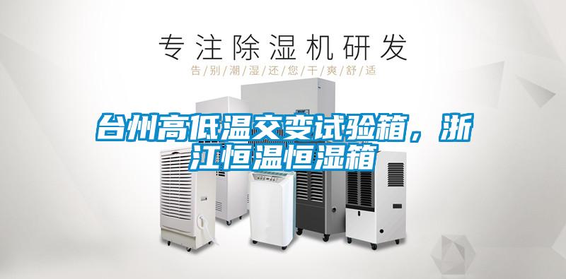 臺(tái)州高低溫交變?cè)囼?yàn)箱，浙江恒溫恒濕箱