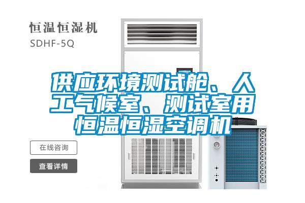 供應環境測試艙、人工氣候室、測試室用恒溫恒濕空調機