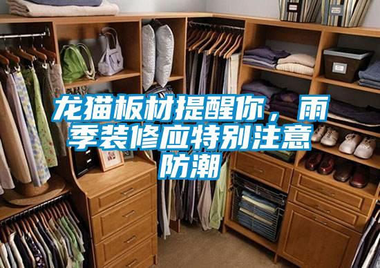 龍貓板材提醒你，雨季裝修應(yīng)特別注意防潮