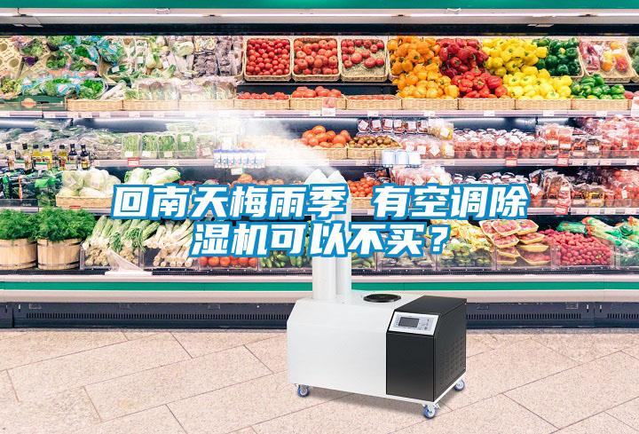 回南天梅雨季 有空調(diào)除濕機(jī)可以不買(mǎi)？