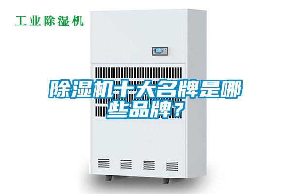 除濕機十大名牌是哪些品牌？