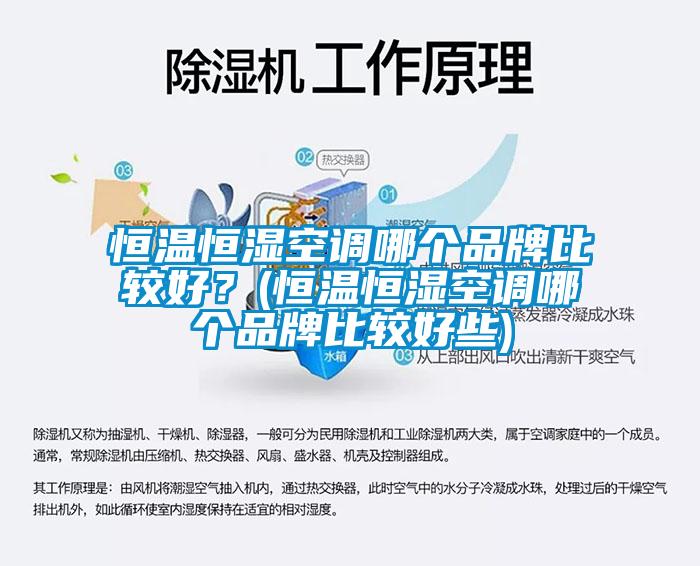 恒溫恒濕空調(diào)哪個品牌比較好？(恒溫恒濕空調(diào)哪個品牌比較好些)