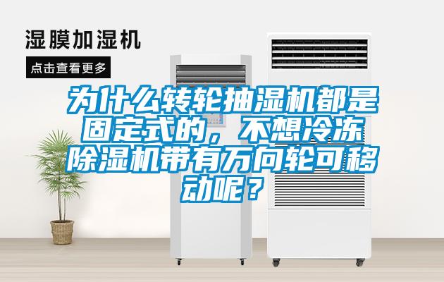 為什么轉(zhuǎn)輪抽濕機(jī)都是固定式的，不想冷凍除濕機(jī)帶有萬向輪可移動(dòng)呢？