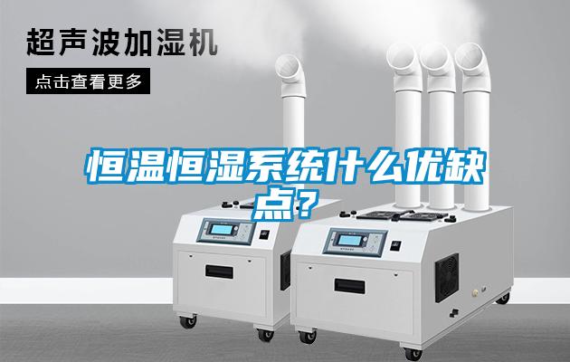 恒溫恒濕系統什么優缺點？