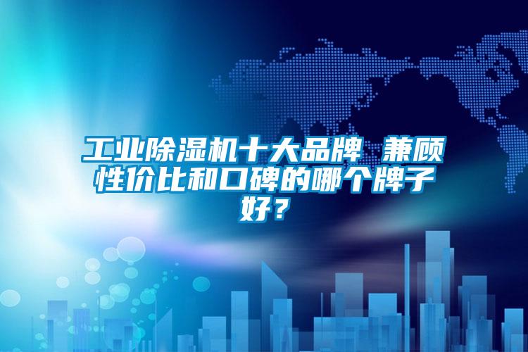 工業(yè)除濕機十大品牌 兼顧性價比和口碑的哪個牌子好？