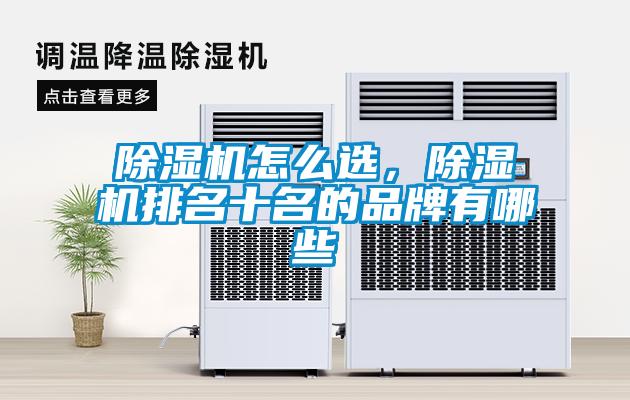 除濕機怎么選，除濕機排名十名的品牌有哪些