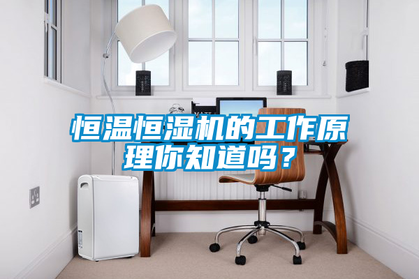 恒溫恒濕機的工作原理你知道嗎？