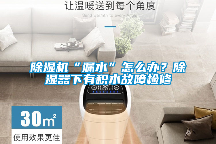 除濕機(jī)“漏水”怎么辦？除濕器下有積水故障檢修