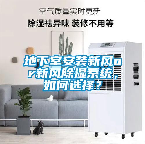 地下室安裝新風(fēng)or新風(fēng)除濕系統(tǒng)，如何選擇？