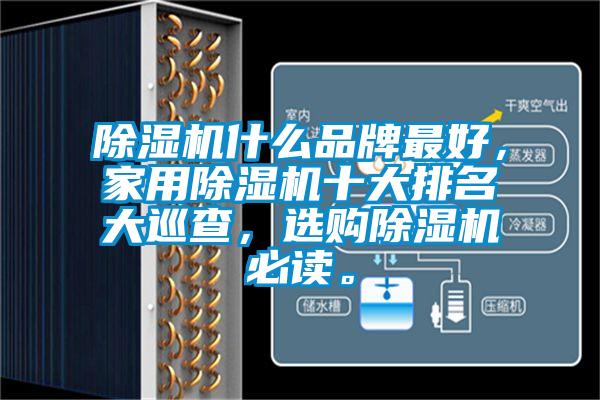 除濕機什么品牌最好，家用除濕機十大排名大巡查，選購除濕機必讀。