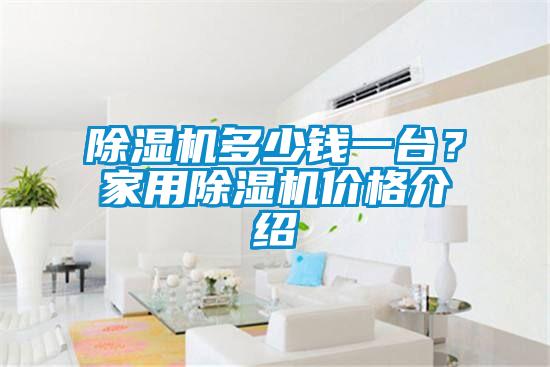 除濕機(jī)多少錢一臺？家用除濕機(jī)價格介紹