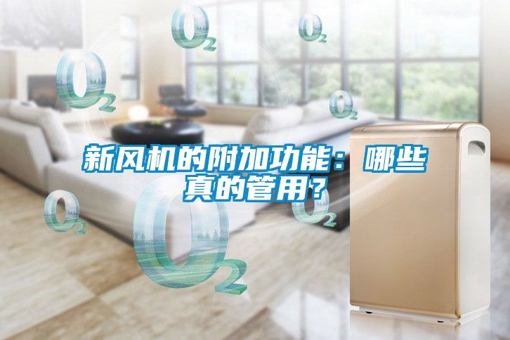 新風(fēng)機(jī)的附加功能：哪些真的管用？