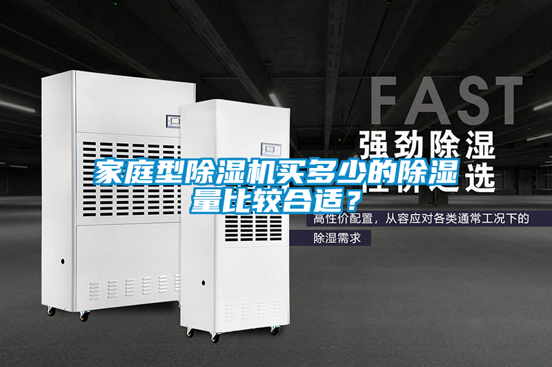 家庭型除濕機買多少的除濕量比較合適？